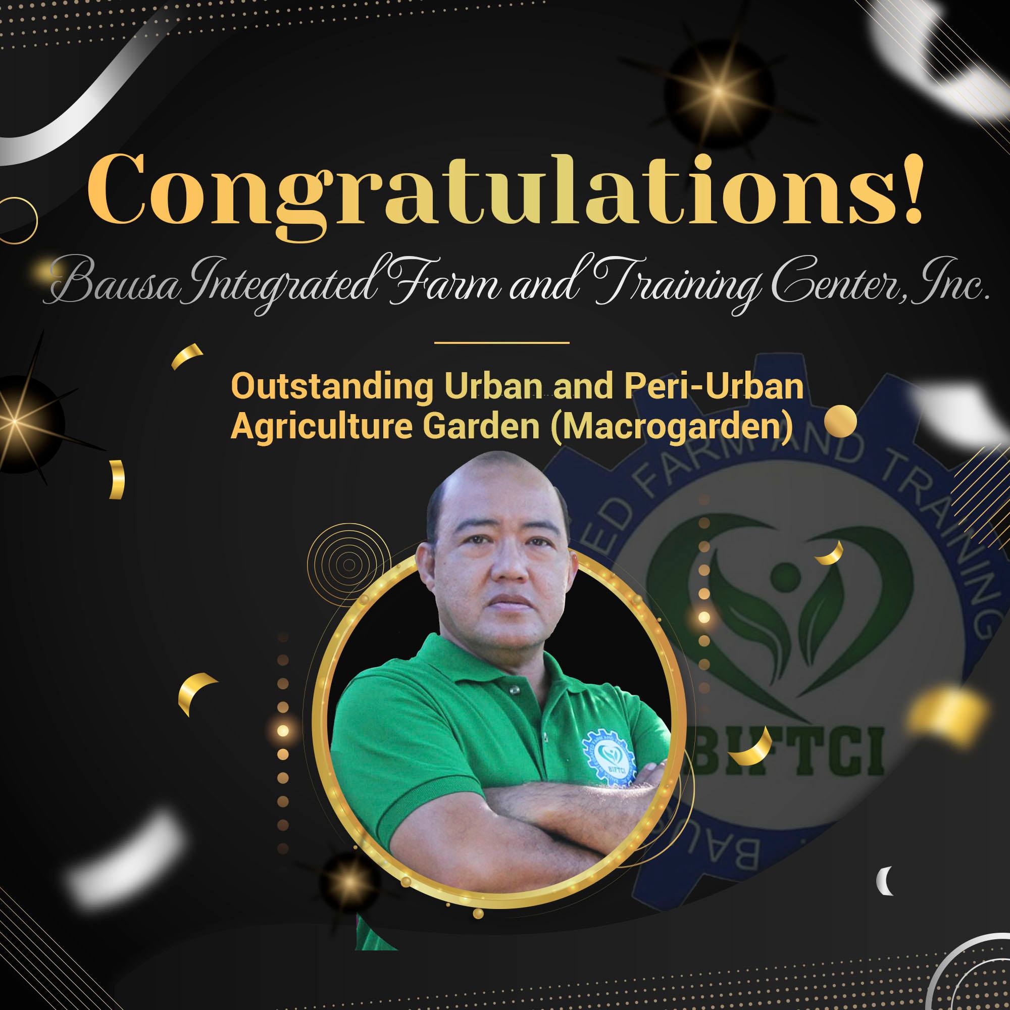 Outstanding Urban and Peri-Urban Agriculture Garden (Macrogarden)